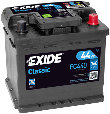 EXIDE--CLASSIC-12V--44-Ah-jobb---auto-akkumulator--