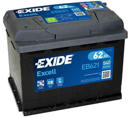 EXIDE--EXCELL-12V--62-Ah-bal---auto-akkumulator-