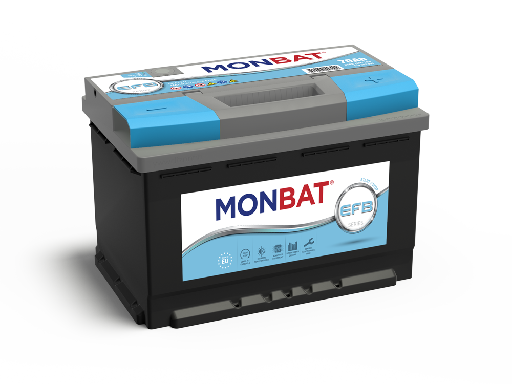 Monbat--EFB-12V-70-Ah-jobb--start--stop-rendszeru-auto-akkumulatoR