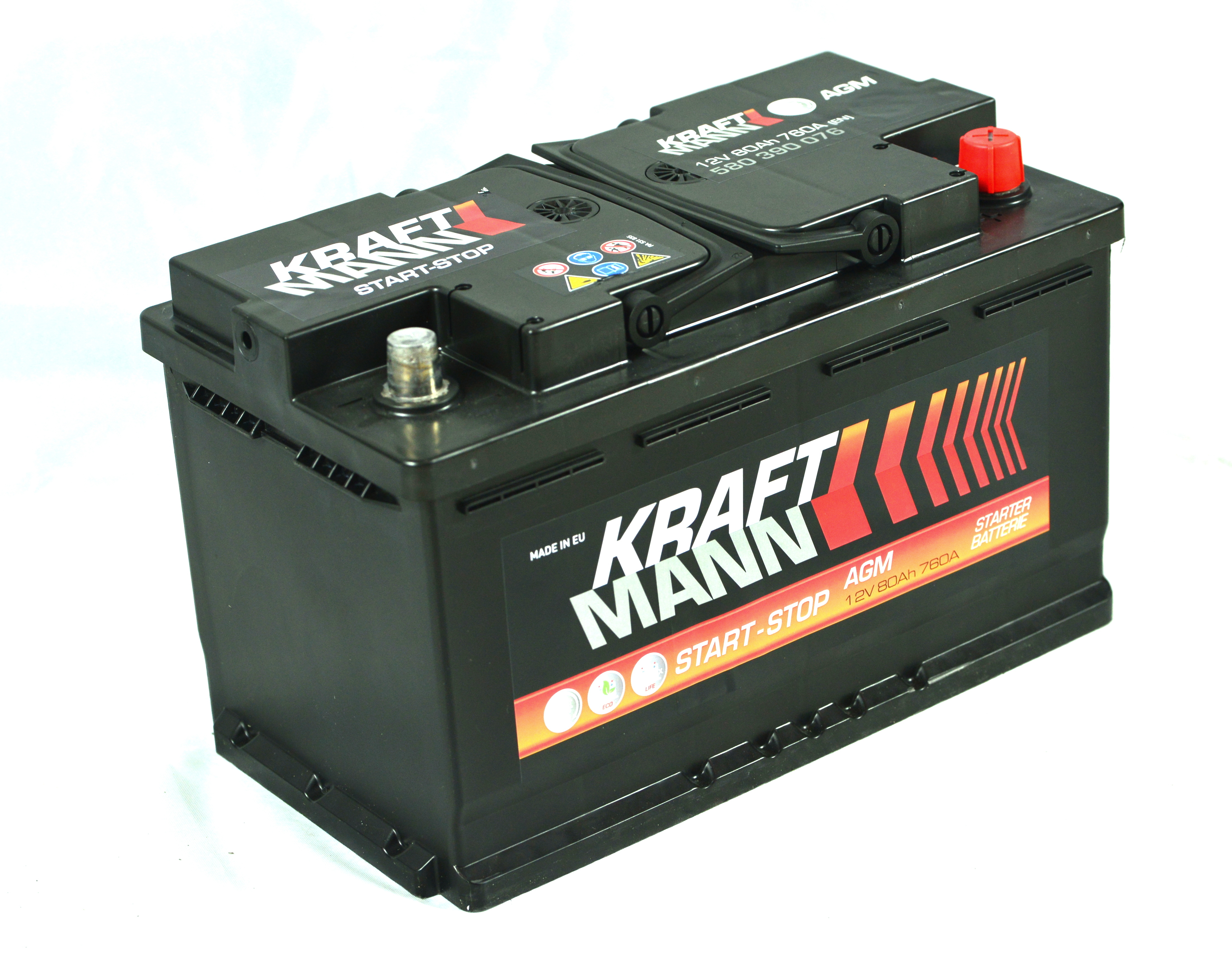 Kraftmann-AGM--12v-80ahjobb-start-stop--auto-akkumulator-